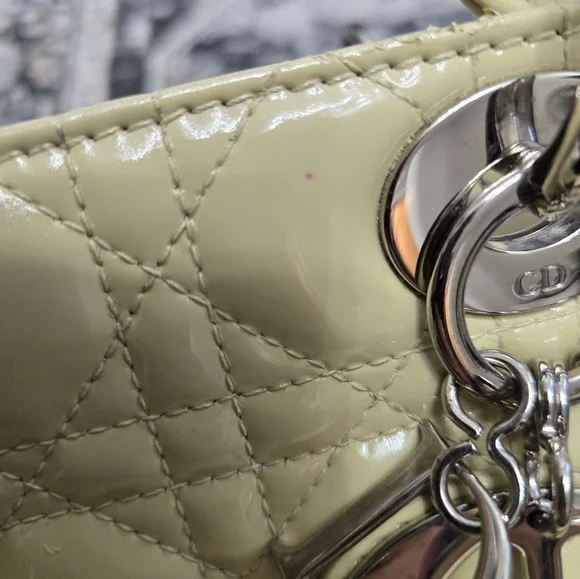 Christian Dior Lady Dior Bag Cannage Quilt Patent Large - Picture 9 of 16